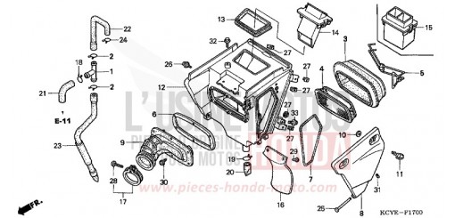 FILTRE A AIR XR400R4 de 2004